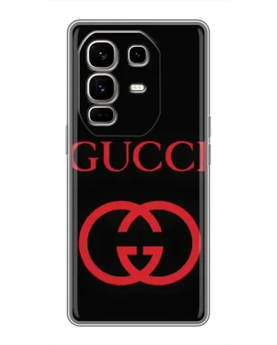 Чохол для Infinix Note 50 Pro Plus з картинкою «Gucci — червоний логотип»