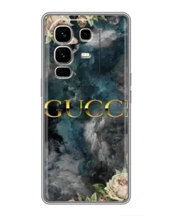 Чохол для Infinix Note 50 Pro Plus з картинкою «Абстрактні квіти Gucci»