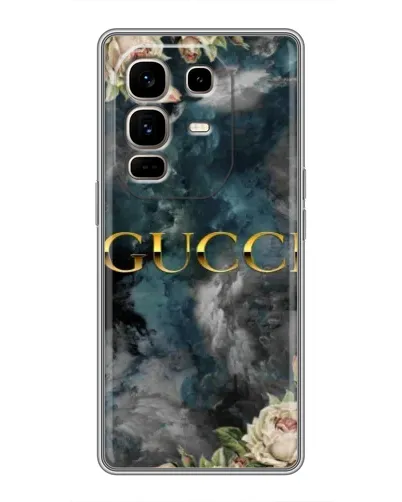 Чохол для Infinix Note 50 Pro Plus з картинкою «Абстрактні квіти Gucci»