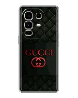 Чохол для Infinix Note 50 Pro Plus з картинкою «Gucci — стьобаний чорний»