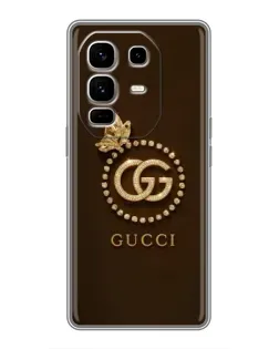 Чохол для Infinix Note 50 Pro Plus з картинкою «Gucci — золотий метелик»