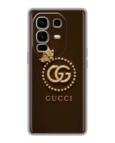 Чохол для Infinix Note 50 Pro Plus з картинкою «Gucci — золотий метелик»