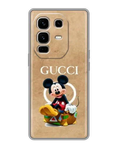 Чохол для Infinix Note 50 Pro Plus з картинкою «Міккі Маус Gucci — крафт»
