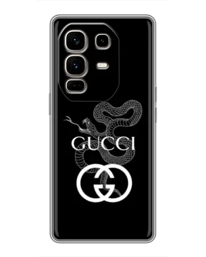 Чохол для Infinix Note 50 Pro Plus з картинкою «Gucci — срібна змія»