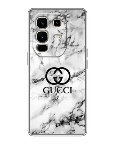 Чохол для Infinix Note 50 Pro Plus з картинкою «Gucci — мармуровий шик»
