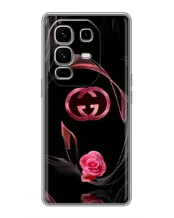 Чохол для Infinix Note 50 Pro Plus з картинкою «Gucci — неонова троянда»