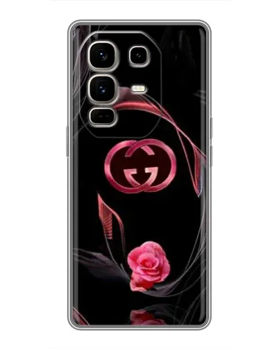 Чохол для Infinix Note 50 Pro Plus з картинкою «Gucci — неонова троянда»