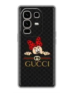 Чохол для Infinix Note 50 Pro Plus з картинкою «Мінні Маус Gucci — чорний»