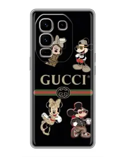 Чохол для Infinix Note 50 Pro Plus з картинкою «Gucci — герої Disney та монограма»