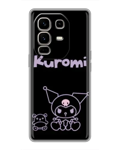 Чохол для Infinix Note 50 Pro Plus з картинкою «Kuromi — чорний мінімалізм» Чохол для Infinix Note 50 Pro Plus з картинкою «Kuromi — чорний мінімалізм»