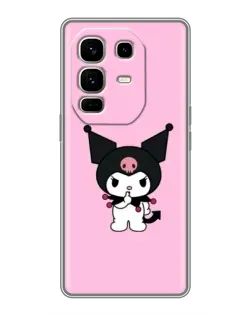 Чохол для Infinix Note 50 Pro Plus з картинкою «Kuromi — рожева ніжність»