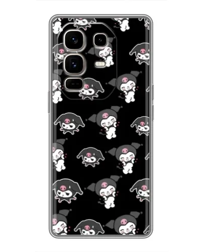 Чохол для Infinix Note 50 Pro Plus з картинкою «Чорний паттерн Kuromi» Чохол для Infinix Note 50 Pro Plus з картинкою «Чорний паттерн Kuromi»