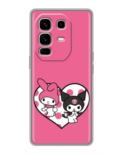 Чохол для Infinix Note 50 Pro Plus з картинкою «Kuromi та My Melody» Чохол для Infinix Note 50 Pro Plus з картинкою «Kuromi та My Melody»