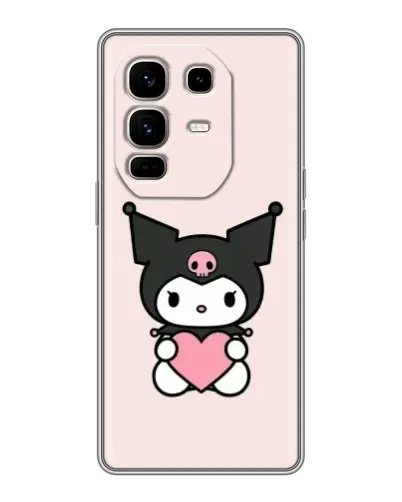 Чохол для Infinix Note 50 Pro Plus з картинкою «Kuromi та серце» Чохол для Infinix Note 50 Pro Plus з картинкою «Kuromi та серце»