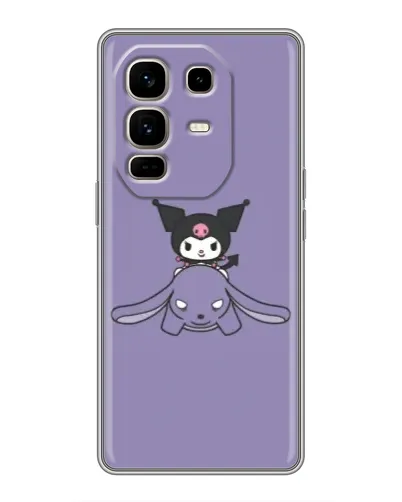 Чохол для Infinix Note 50 Pro Plus з картинкою «Kuromi на ліловому фоні» Чохол для Infinix Note 50 Pro Plus з картинкою «Kuromi на ліловому фоні»