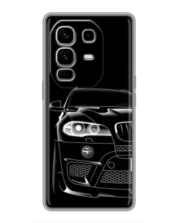Чохол для Infinix Note 50 Pro Plus з картинкою «Темний силует BMW»