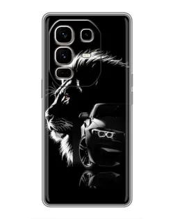 Чохол для Infinix Note 50 Pro Plus з картинкою «BMW та лев»
