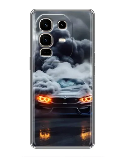 Чохол для Infinix Note 50 Pro Plus з картинкою «BMW у диму»