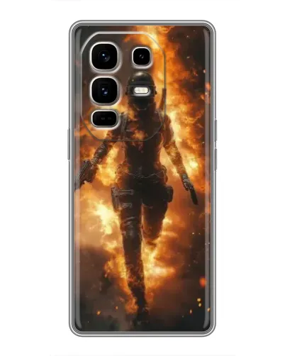 Чехол для Infinix Note 50 Pro Plus с картинкой «BMW — скорость в дожде»