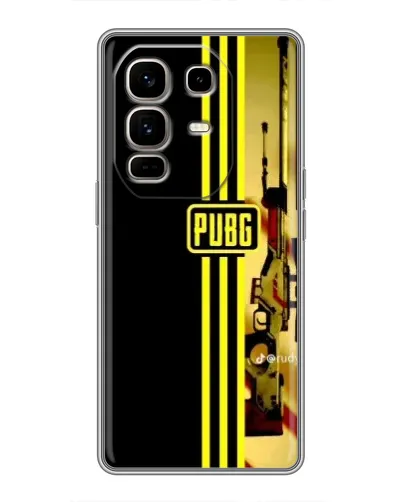 Чехол для Infinix Note 50 Pro Plus с картинкой «PUBG — камуфляжный шлем»