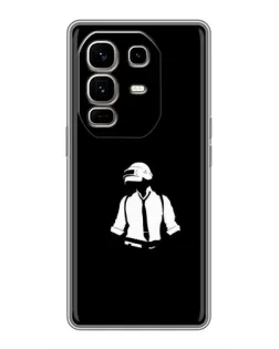 Чехол для Infinix Note 50 Pro Plus с картинкой «PUBG — белый шлем»