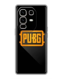 Чехол для Infinix Note 50 Pro Plus с картинкой «PUBG — рамка лого»