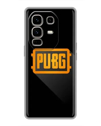 Чехол для Infinix Note 50 Pro Plus с картинкой «PUBG — рамка лого»