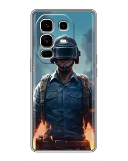 Чехол для Infinix Note 50 Pro Plus с картинкой «PUBG — реалистичный герой»