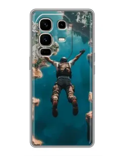 Чехол для Infinix Note 50 Pro Plus с картинкой «PUBG — свободное падение»