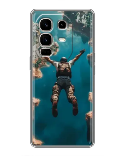 Чехол для Infinix Note 50 Pro Plus с картинкой «PUBG — свободное падение»