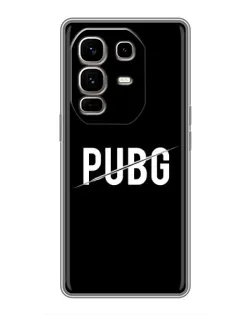 Чехол для Infinix Note 50 Pro Plus с картинкой «PUBG — белый логотип»