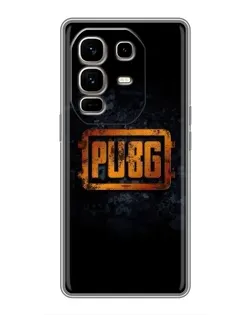 Чехол для Infinix Note 50 Pro Plus с картинкой «PUBG — золотой логотип»