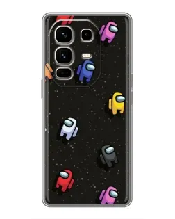 Чохол для Infinix Note 50 Pro Plus з картинкою «Космічний патерн Among Us»