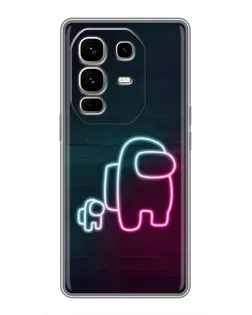 Чохол для Infinix Note 50 Pro Plus з картинкою «Among Us неон-арт»
