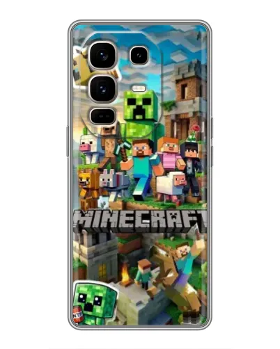 Чехол для Infinix Note 50 Pro Plus с картинкой «Замок Minecraft» Чехол для Infinix Note 50 Pro Plus с картинкой «Замок Minecraft»
