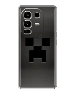 Чехол для Infinix Note 50 Pro Plus с картинкой «Черный крипер градиент»