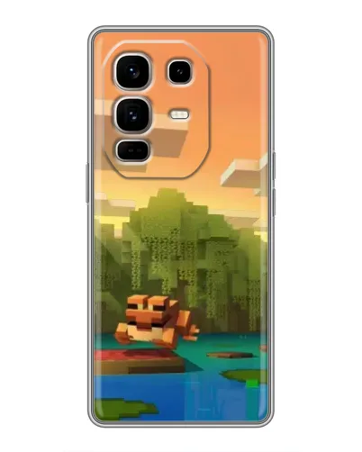 Чехол для Infinix Note 50 Pro Plus с картинкой «Майнкрафт закат солнца» Чехол для Infinix Note 50 Pro Plus с картинкой «Майнкрафт закат солнца»
