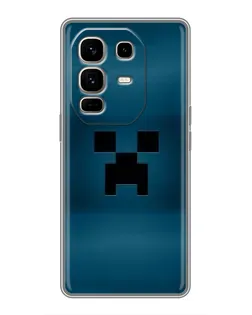 Чехол для Infinix Note 50 Pro Plus с картинкой «Крипер текстура»