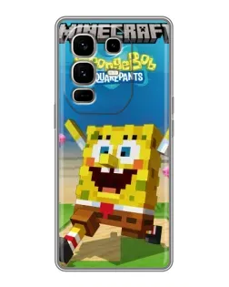 Чохол для Infinix Note 50 Pro Plus з картинкою «Губка Боб Minecraft» Чохол для Infinix Note 50 Pro Plus з картинкою «Губка Боб Minecraft»