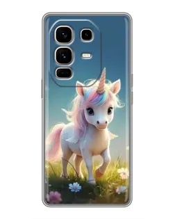 Чехол для Infinix Note 50 Pro Plus с картинкой «Единорог на поляне» Чехол для Infinix Note 50 Pro Plus с картинкой «Единорог на поляне»