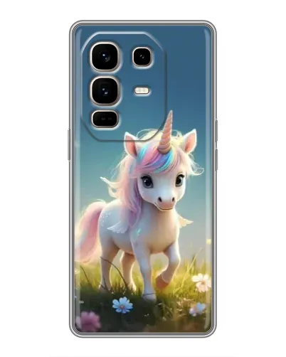 Чехол для Infinix Note 50 Pro Plus с картинкой «Единорог на поляне» Чехол для Infinix Note 50 Pro Plus с картинкой «Единорог на поляне»
