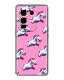 Чехол для Infinix Note 50 Pro Plus с картинкой «Единороги на розовом» Чехол для Infinix Note 50 Pro Plus с картинкой «Единороги на розовом»
