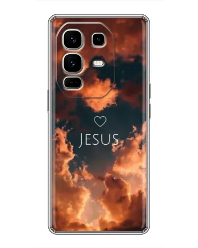 Чохол для Infinix Note 50 Pro Plus з картинкою «Сяйво Імені Jesus»