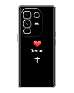Чохол для Infinix Note 50 Pro Plus з картинкою «Серце - Jesus»