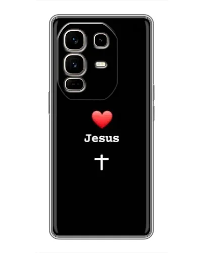 Чохол для Infinix Note 50 Pro Plus з картинкою «Серце - Jesus»