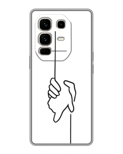 Чохол для Infinix Note 50 Pro Plus з картинкою «Рука тримає»