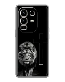 Чохол для Infinix Note 50 Pro Plus з картинкою «Лев та Хрест»