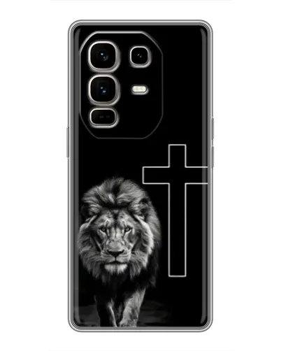 Чохол для Infinix Note 50 Pro Plus з картинкою «Лев та Хрест»
