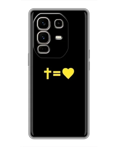 Чохол для Infinix Note 50 Pro Plus з картинкою «Серце та Хрест»