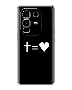 Чохол для Infinix Note 50 Pro Plus з картинкою «Хрест та Серце»